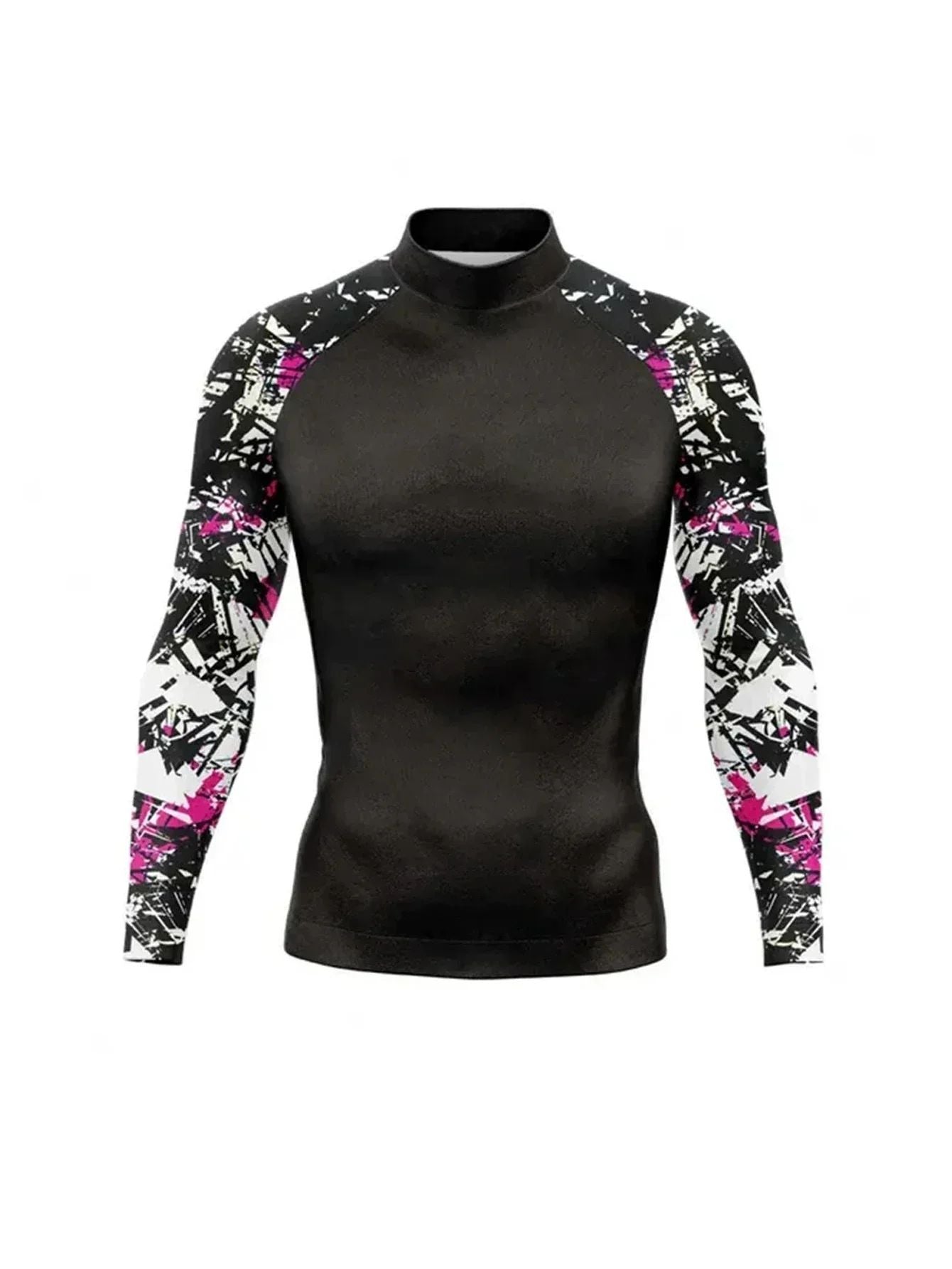 Long Sleeve Surfing Shirt Rashguard UV Sun Protection Basic Surfing Suit Swimwear UPF 50+ Diving Gym Clothes for Men