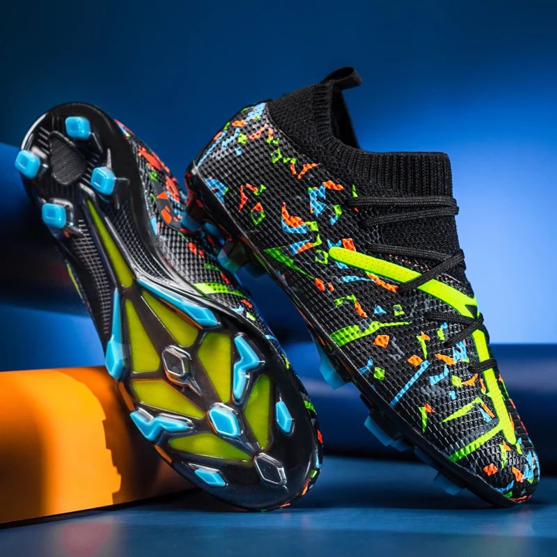 TF/AG Men Football Boots Society Cleats Soccer Shoes Boys Professional Football Field Boots Indoor Fast Non Slip Sneakers Match