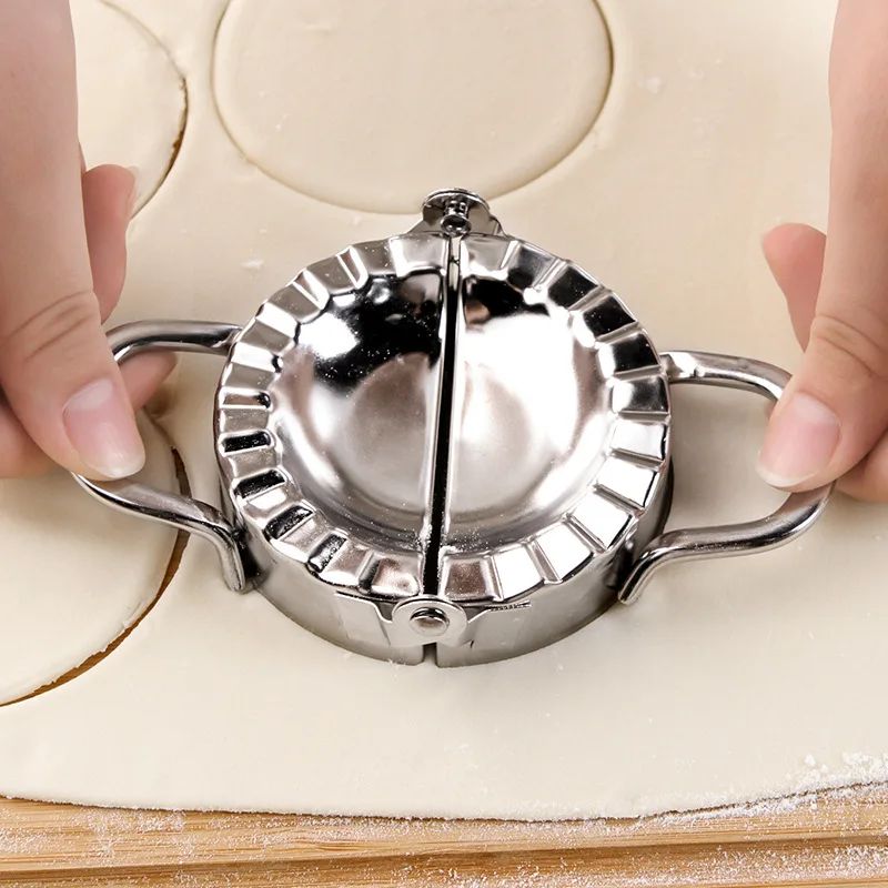 Máquina de fazer bolinhos de massa de aço inoxidável, forma para massa de pastel, empanadas, ravióli, prensa para pierogi, guioza, acessórios de cozinha para confeitaria