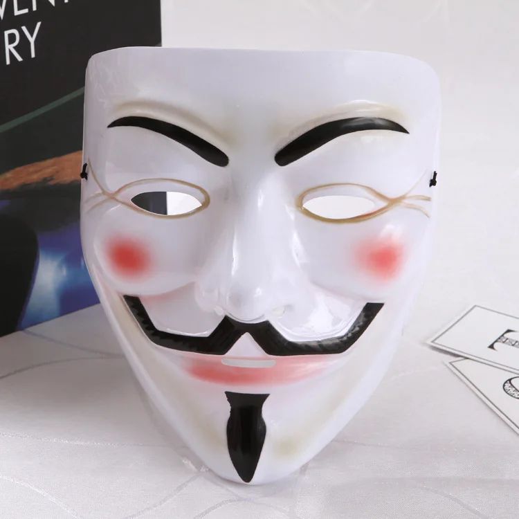 Multi Style V for Vendetta Anonymous Mask Silver V Smile Masks Anime Halloween Cosplay Guy Fawkes Masque Adults Joker Gold Mask