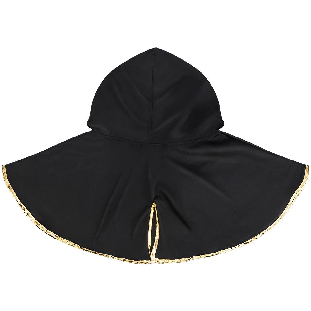 Anime Black Clover Asta Cloak Shawl Headband Black Bull Logo Hooded Cape Cosplay Costume Man Cloak Halloween Costumes