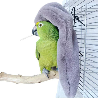 Rede de Pássaros de Pelúcia Macia, Inverno, À Prova de Vento, Gaiola de Pássaros, Cama Suspensa para Papagaios, Caverna de Periquitos, Tenda Esconderijo, Suprimentos para Pássaros de Estimação