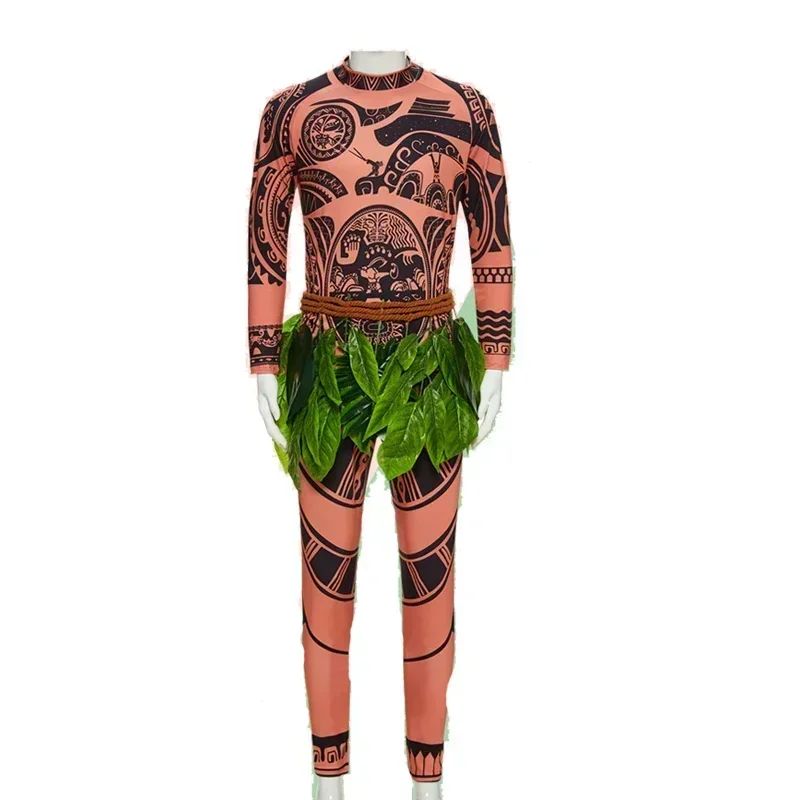 2026 Volwassen Halloween Maui Tattoo Kostuum Mannen Vrouwen Carnaval Feest Cosplay Outfits Anime Cartoon Inrollenspel Momming