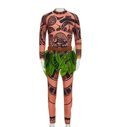 2026 Volwassen Halloween Maui Tattoo Kostuum Mannen Vrouwen Carnaval Feest Cosplay Outfits Anime Cartoon Inrollenspel Momming