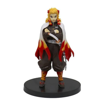 Boneco de 15cm Anime Demon Slayer Nezuko Tanjirou Zenitsu Inosuke Kyoujurou Shinobu Giyuu Qposket, Brinquedo Infantil, Presente de Natal