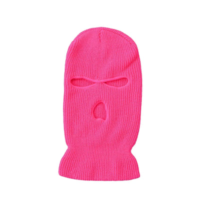 Men's Winter Knitted Balaclava, Windproof Ski Mask, Warm Wool Motorcycle Hat