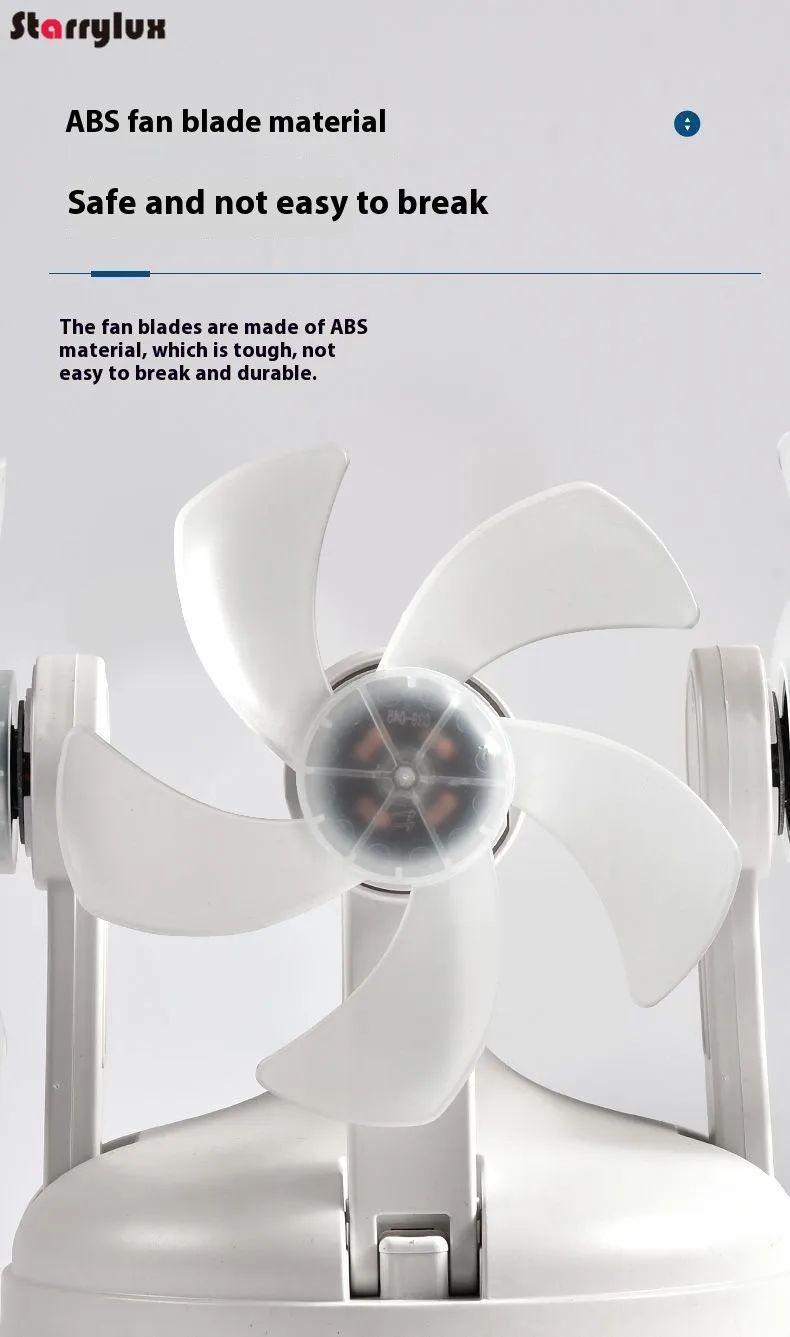 LED Smart Silent Fan Light with E27 Screw Creative 3/4/5 Head Remote-Controlled 3-Speed Adjustable for Home Living Room Bedroom