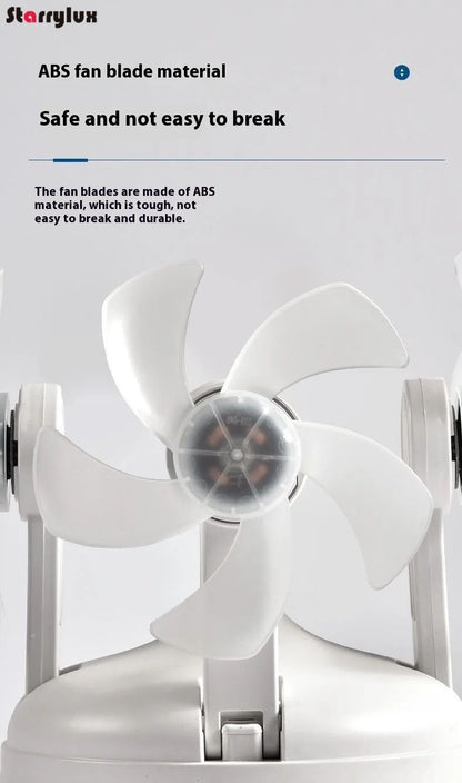 LED Smart Silent Fan Light with E27 Screw Creative 3/4/5 Head Remote-Controlled 3-Speed Adjustable for Home Living Room Bedroom