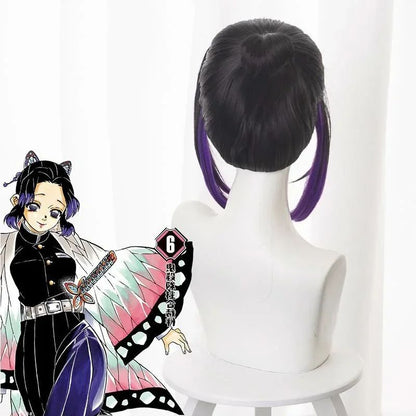 2026 Kochou Shinobu Cosplay Costumea Kochou Uniforms Wigs Hairs Halloween For Kids Adult Cos Party
