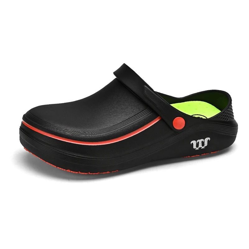 A Pair of Men's Casual Shoes, Waterproof and Oil-Proof, Low-Top Non-Slip Chef Shoes, Wear-Resistant and Non-Slip Men's Shoes
