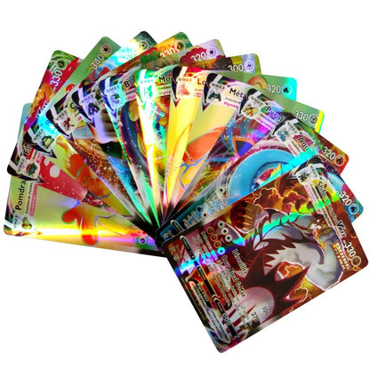 2025 Nova Versão Francesa Cartas Pokémon VMAX V EX GX MEGA Coleção Cartas Batalha Treinador Brinquedos de Natal Infantis Presente