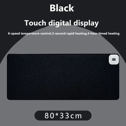 Intelligent Electric Heating Mouse Pad Winter Hand Warmer Computer Desk Heated Mat Office Desk Warming Pad Keyboard Table Mat