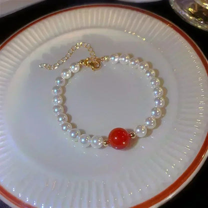 Pulseira de Tulipa de Opala Requintada com Zircônia para Mulheres Acessório Diário Personalizado da Moda Joias para Festas Presentes de Aniversário