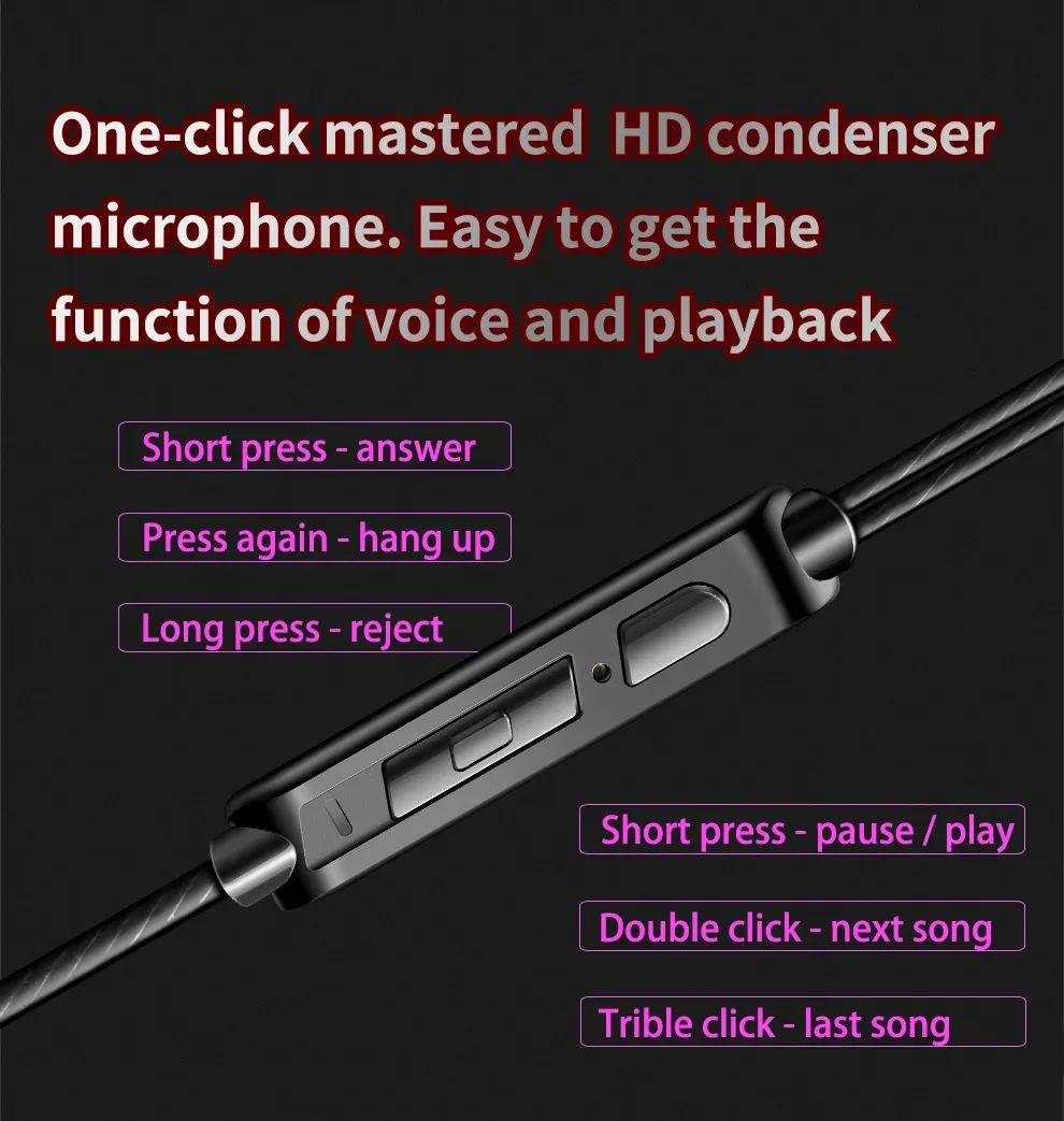Fone de Ouvido Gamer QKZ AK6 Genuíno, Headset Gamer com Cabo de 3,5mm, Fones de Ouvido com Redução de Ruído, Fones de Ouvido com Fio e Mãos Livres para Esportes