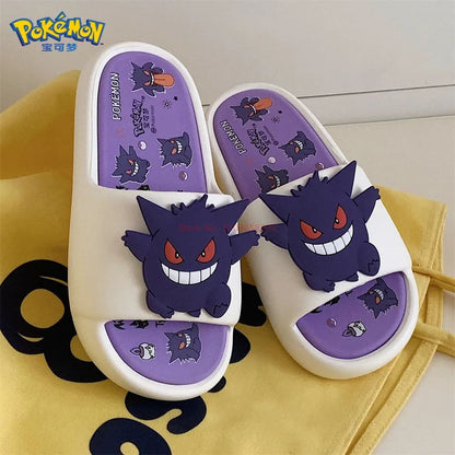 Pokemon Gengar Anime Periférico Chinelos Para Homens E Mulheres Modernos E Legais Infravermelho Antiderrapante Eva Chinelo de Casal de Presente