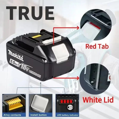 Bateria de Lítio de Substituição 18V Makita 9Ah/6Ah/5Ah para Bateria Makita BL1840 BL1830B BL1850B BL1850 BL1860 BL1815