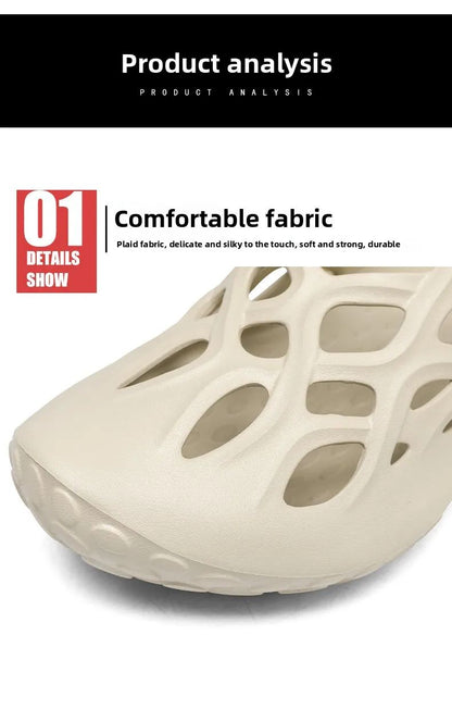 Summer Men Sandals Light EVA Men's Casual Shoes Hole Shoes Clogs Lovers Home Garden Outdoor Male Beach Flat Slippers Big Size