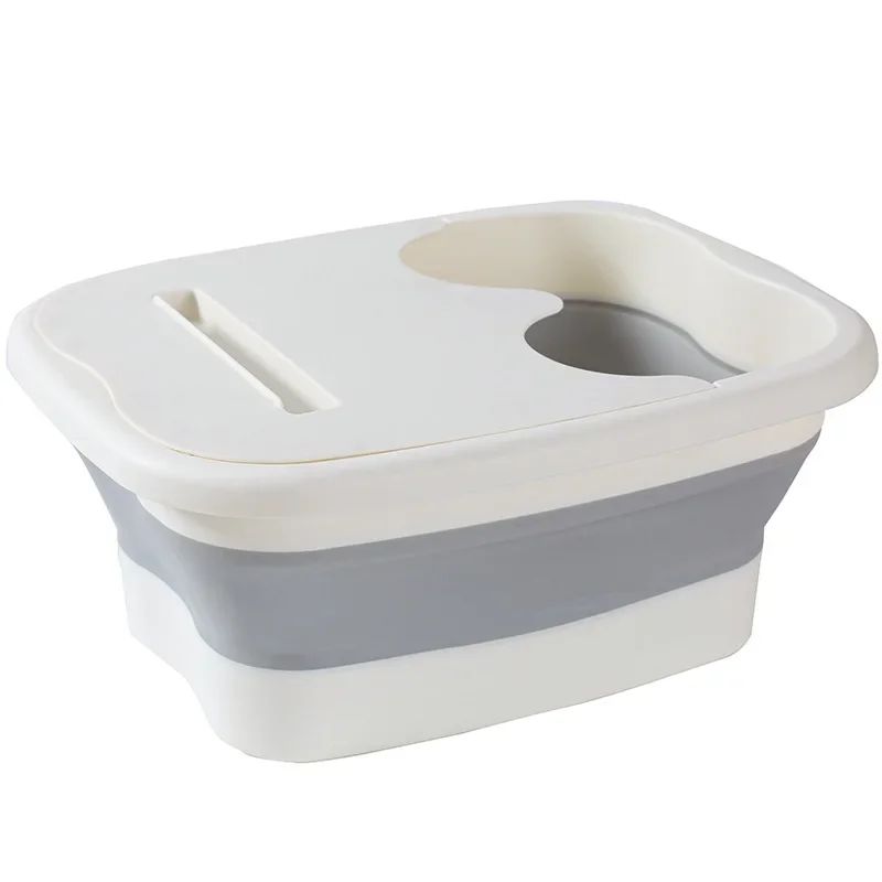Balde de massagem para os pés dobrável, balde para imersão, bacia dobrável para spa de pés, banheira doméstica de sauna, banheira para pedicure