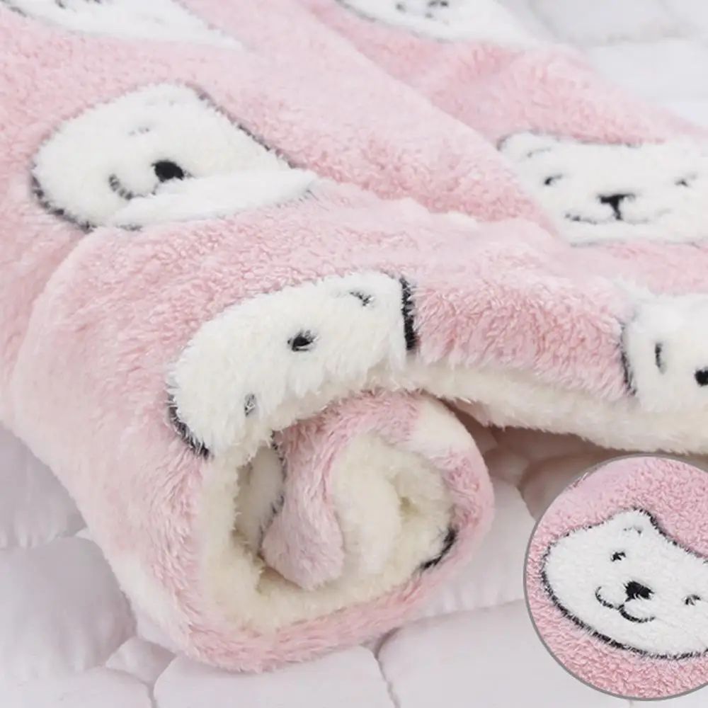Tapete de dormir para animais de estimação, cama quente para cães, cobertor macio de lã para animais de estimação, cama para gatos, tapete de dormir para filhotes, almofada de colchão adorável para cães pequenos e grandes