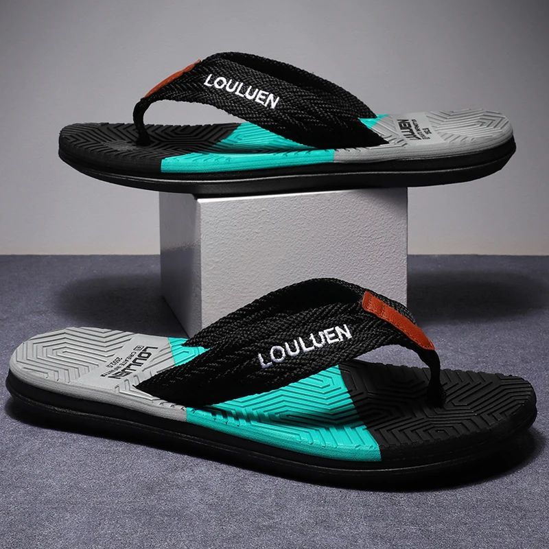 Men Flip Flops Summer Beach Slippers Fashion Breathable Casual Beach Men Slippers Summer Outdoor