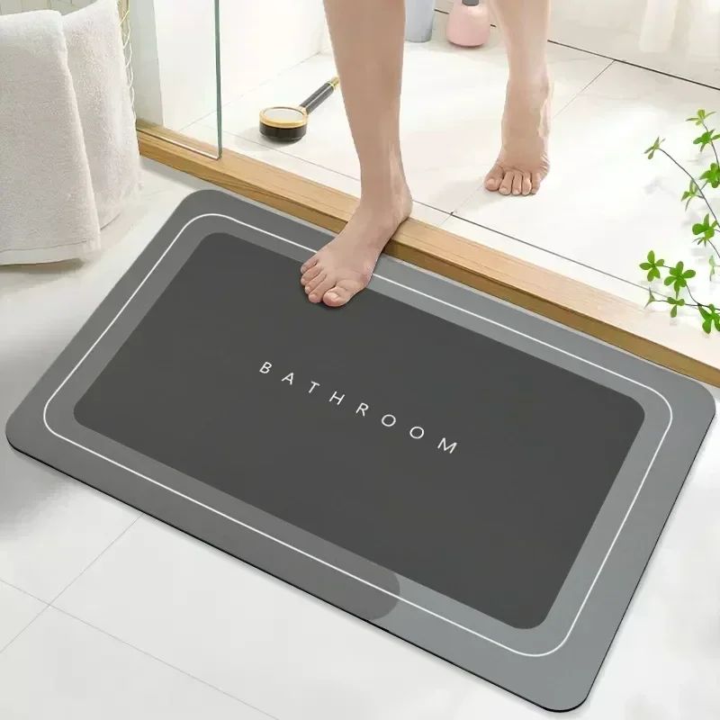 Quick Dry Bath Mats Super Absorbent Rug Bathroom Non Slip Bath Rug Toilet Carpet Front Entrance Door Mat Tapetes De Baño