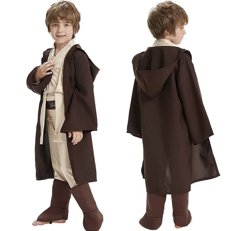 Costume Obi-Wan Kenobi Cosplay Jedi Warrior Cosplay Hooded Cloak Clothing Suit Halloween Party Costumes