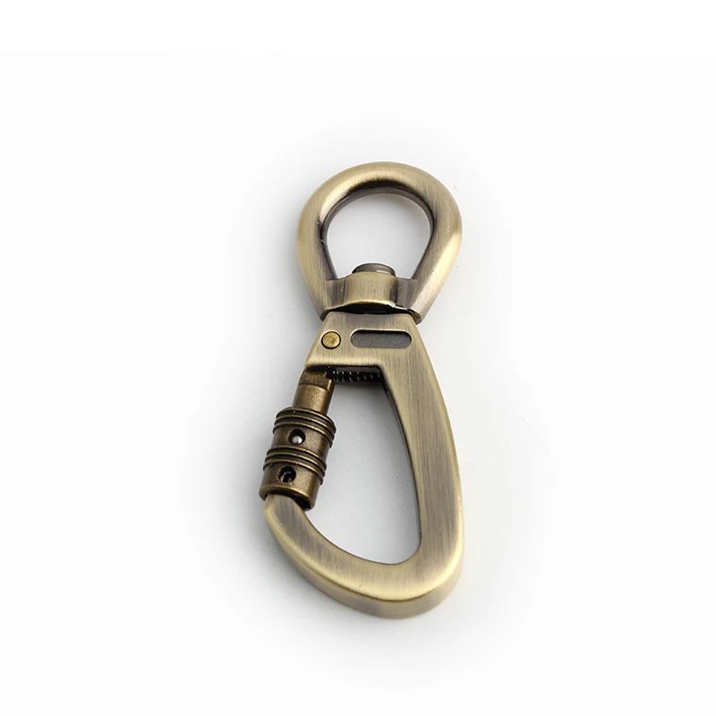 Dog Leash Clip Pets Carabiner Auto Locking Carabiner With Swivel Rotating Ring For Outdoor Keychain Pet Leash Hook Accessories