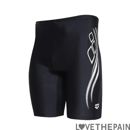 New Men Swim Jammer Swimming Trunks Professional Swim Surf Trunks Summer Beach Lycra Quick Dry Uv Protection Gym Tights Shorts