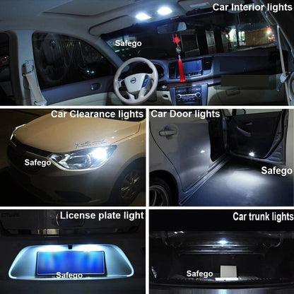 6 LED Motorcycle Auxiliary Headlight Spotlights Work Light High Brightness Waterproof Scooters Autocycle Car Headlight Bulbs
