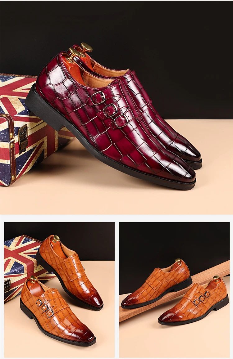 Slip on Dress Shoes Men Oxfords Fashion Business Office Men's Shoes Classic Luxury Leather Male Suits Shoes Italian Wedding Shoe