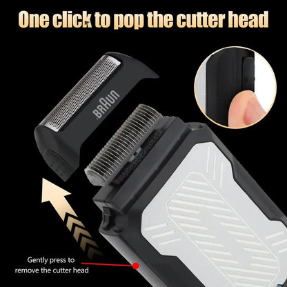 Original Fang Braun M606 Electric Razor Professional Shaver Portable Shaving Machine Mini Beard Trimmer Razor Shaver for Men