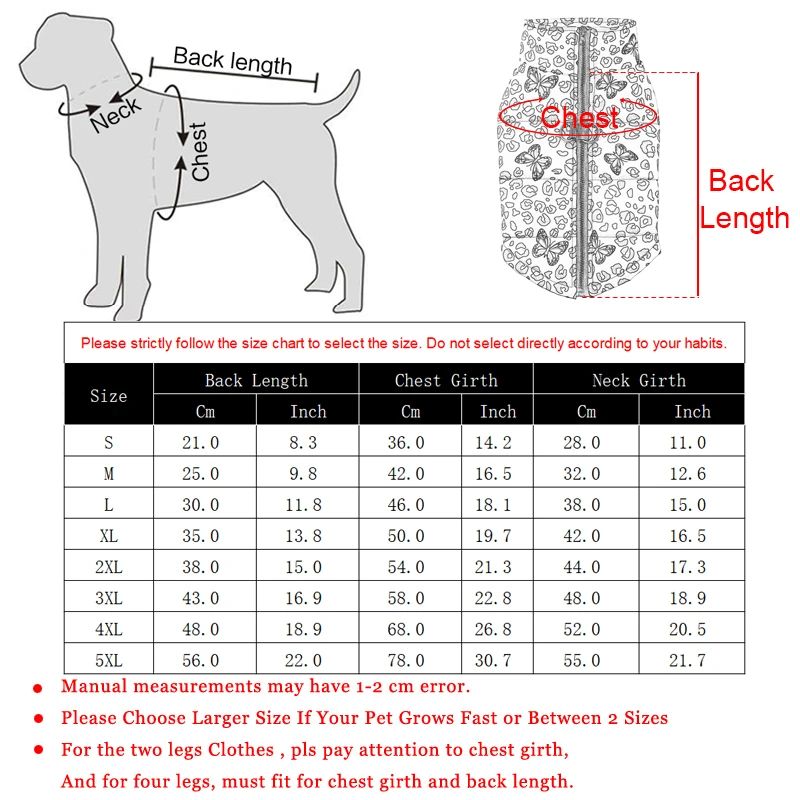 Dog Jacket Winter Warm Clothes For Small Medium Dogs Cats Leopard Print Pet Puppy Coat With D-ring Chihuahua Yorkie Pug Outfits