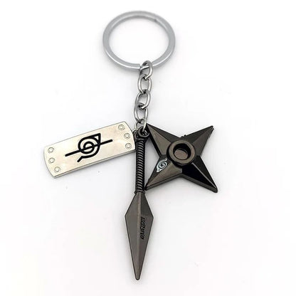 Anime Naruto Chaveiro Brinquedo Kunai Shuriken Konoha Ninja Carro Mochila Xiao Organização Nuvem Vermelha Chaveiro Acessórios Presente