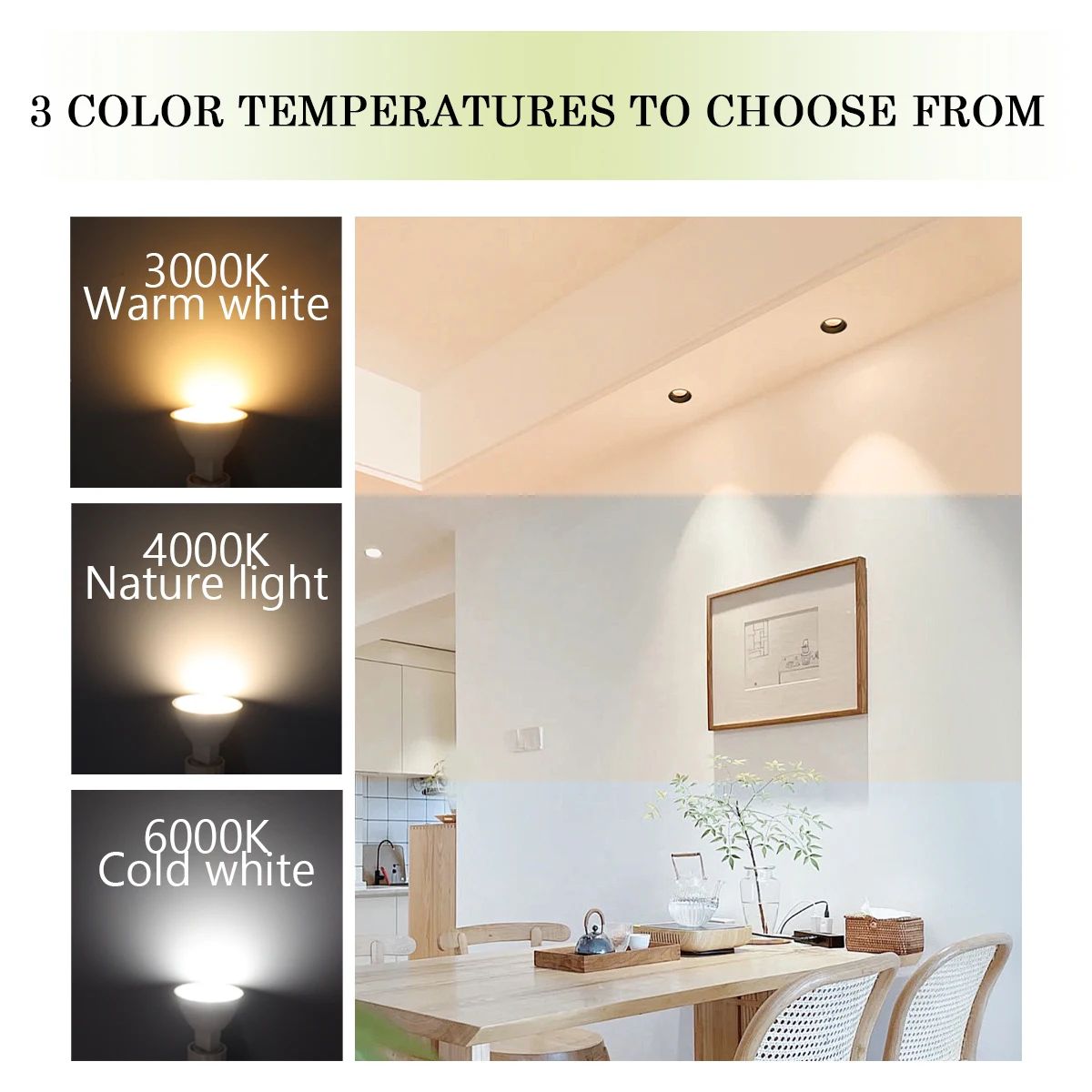 10PCS MR16 LED Spotlight Bulb GU5.3 Lampada AC 110V 220V 12V Bulbs Spot Light Replace The 50W Halogen Lamp Home Direction