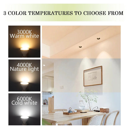 10PCS MR16 LED Spotlight Bulb GU5.3 Lampada AC 110V 220V 12V Bulbs Spot Light Replace The 50W Halogen Lamp Home Direction