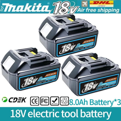 6AH 8AH 10AH 12AH Para bateria Makita 18V Ferramentas Elétricas Substituição Li-ion LXT BL1840 BL1850 para chave de fenda 18V com BMS