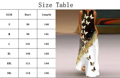 Christmas Dress For Womens Cute CartoonChristmas Element Pattern Print Maxi Dress Sexy Sleeveless V-neck Casual Long Dress Robe