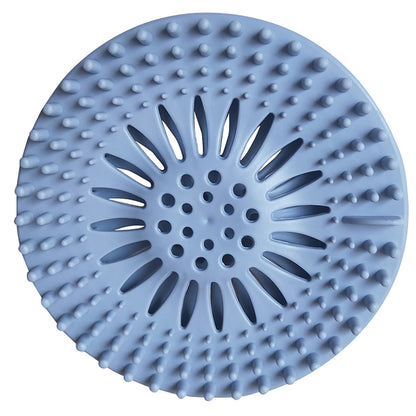 Silicone Drain Hair Catcher with Suction Cup Shower Bathtub Drain Strainer Hair Filter Drain Sink Strainer Bathroom Accessories