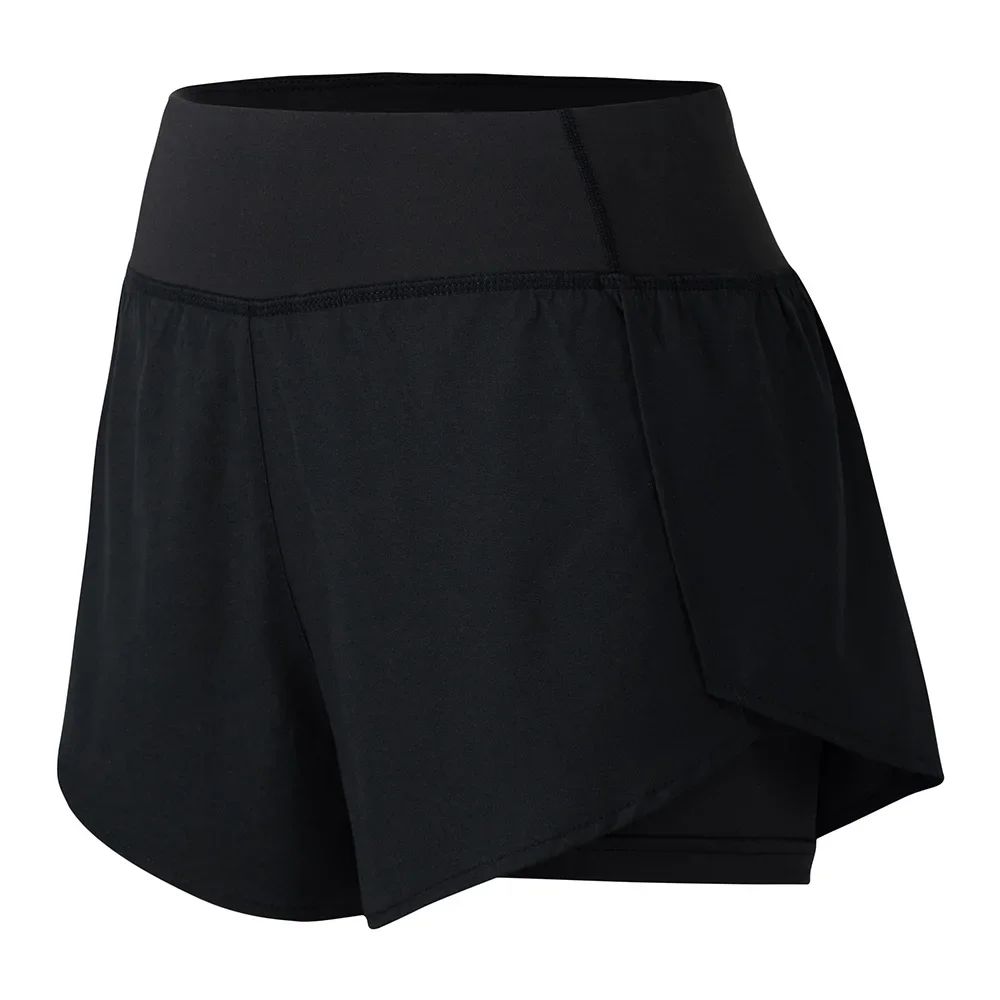 Women Running Shorts 2-in-1 with Pocket Wide Waistband Coverage Layer Liner Lounging Sports Yoga Leggings Gym Fitness Shorts