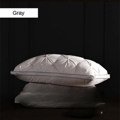 Goose Down Pillow White Cotton Pillow Cover Rectangle Bedroom Sleep 5-Star Hotel Pillow Low-Mid-high Pillows for Sleeping
