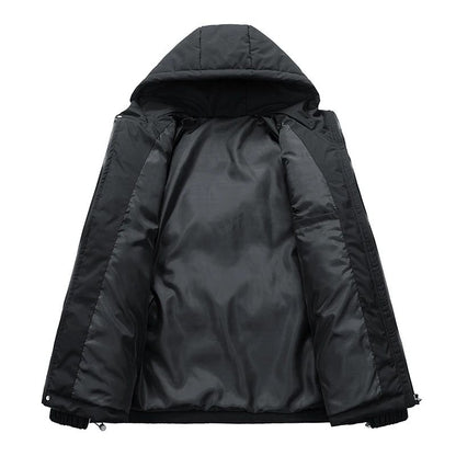 Jaqueta Curta de Pesca de Inverno da Moda, Gola Alta, Solta, Acolchoada com Algodão, Jaqueta Quente à Prova de Frio Tamanho Grande para Adolescentes