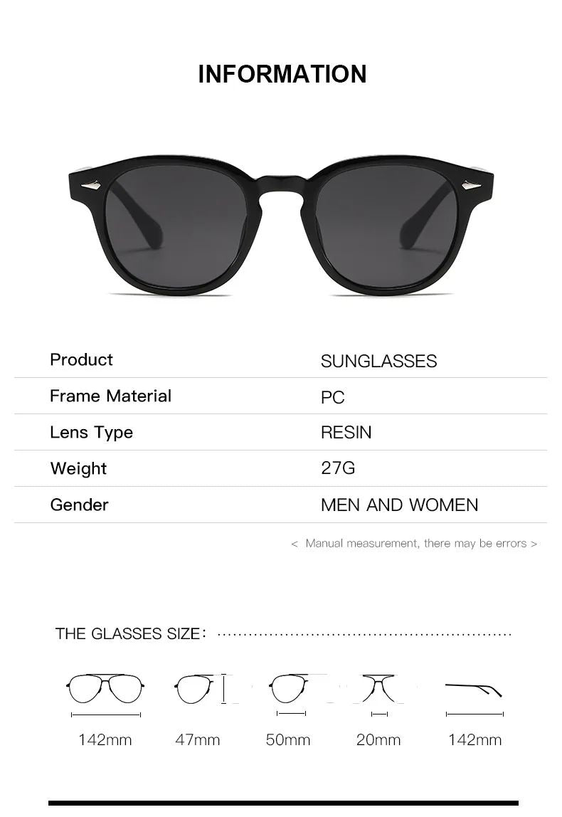 JNPCXI Quality New Retro Round Sunglasses Women Fashion Rivets Decoration Shades UV400 Men Punk Leopard Sun Glasses