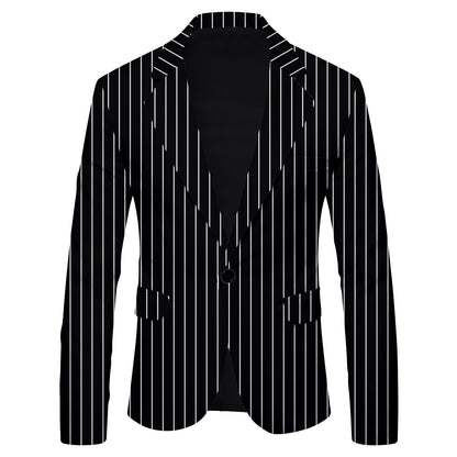 HOO 2025 New Men's Polka Dot Print Leisure blazer Jacket British Fashion Slim-Fitting   blazer    Pattern Customization