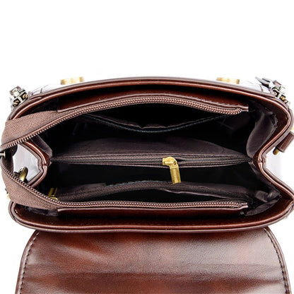 Women's Soft Leather Top-Handle Bags Luxury Design Shoulder Messenger Bags High Quality Handbags and Purses Commuting Sac a Main