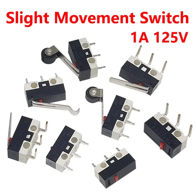20Pcs 3 Pins Limit Switch SPDT Mouse Button Tact Switch 1A 125V Micro Switch for 3D Printer Parts Mouse Roller