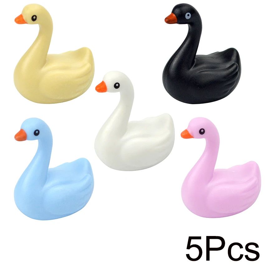 City Animal Building Blocks Duck Swan Pig Cat Figures Bird Dog Zoo Farm Accessories Small Particles Bricks Set Kid Toys Gifts