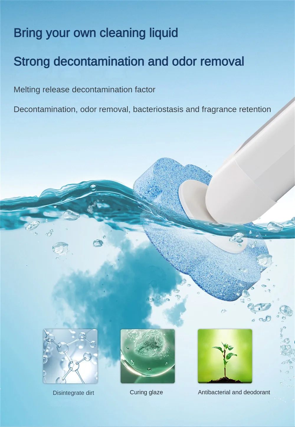 Disposable Toilet Brush Wall-Mounted Cleaning Tool for Bathroom Replacement Brush Head Toilet Cleaning Brush Set Wc Accessories