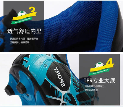 Professional Kids Soccer Shoes Men Original Football Shoes Indoor Society Cleats Football Field Boots TF/AG Fast Match Sneaker