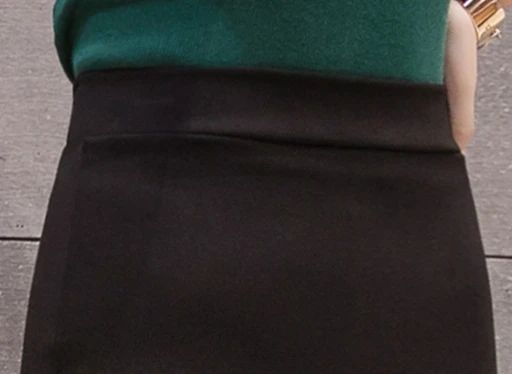 New Style Summer Fashion Elastic Waist Half-length Skirt 2025 Plus Size Women's Clothing Side-Slit Bodycon Skirts