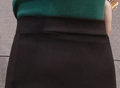 New Style Summer Fashion Elastic Waist Half-length Skirt 2025 Plus Size Women's Clothing Side-Slit Bodycon Skirts